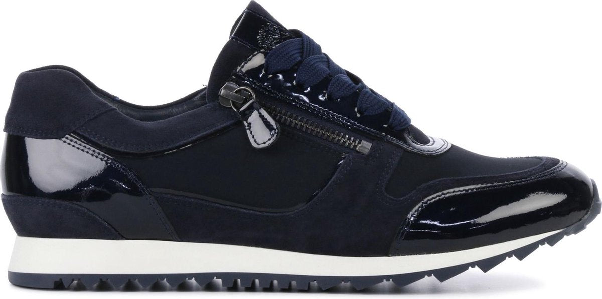 Hassia Vrouwen Suède Lage sneakers / Damesschoenen 301914 - Blauw - Maat 35.5