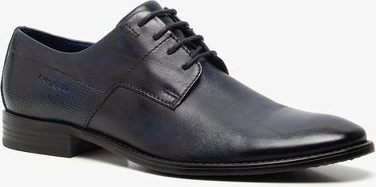 Bugatti leren heren veterschoenen - Blauw - Maat 46
