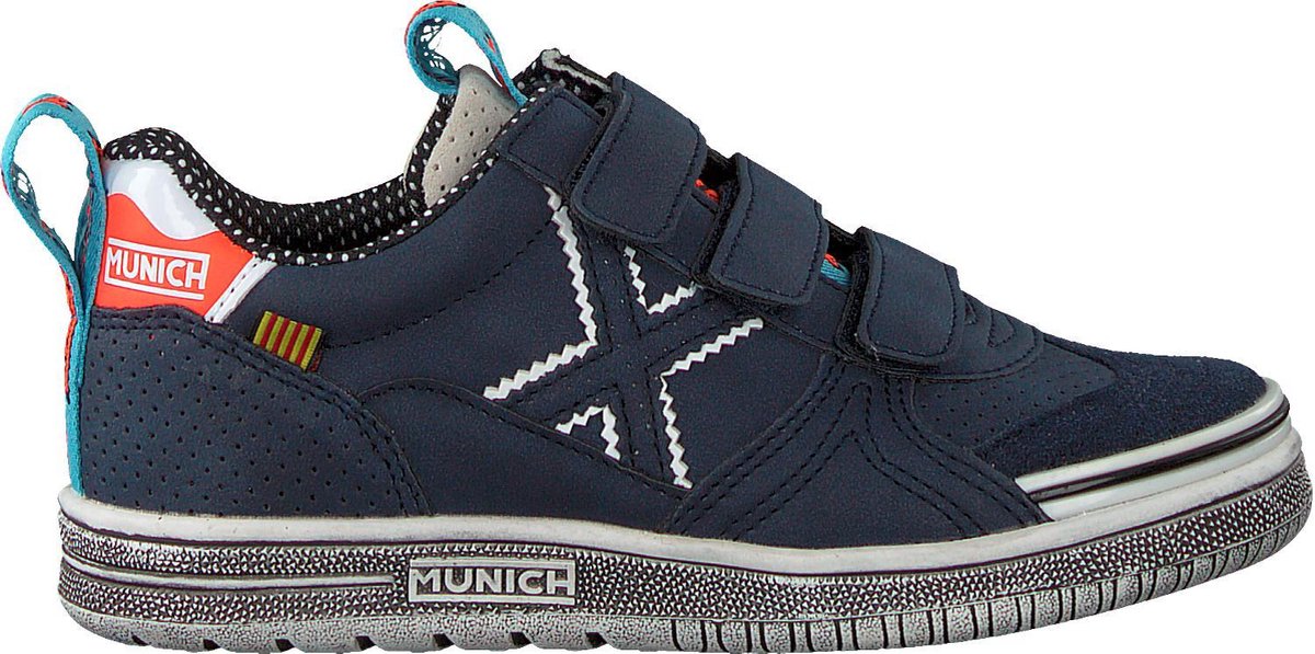 Munich Jongens Lage sneakers G3 Velcro - Blauw - Maat 26