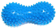 Massage Gun - Massage Bal - Rolmassage Voor Spieren - Peanut - Yoga Fitness - Stress Bal - Spierpijn - Been Hand Pols Voet Nek Rug - 15CM - Blauw