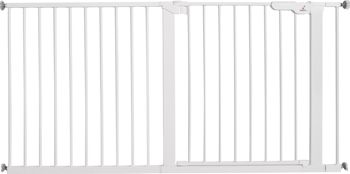 BabyDan Traphekje Deurhekje Klemhekje Primero Metaal Wit Incl Wallcups 158.3 tot 171.2 cm