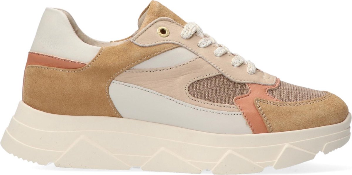 Tango Dames Lage sneakers Kady Fat - Camel - Maat 37