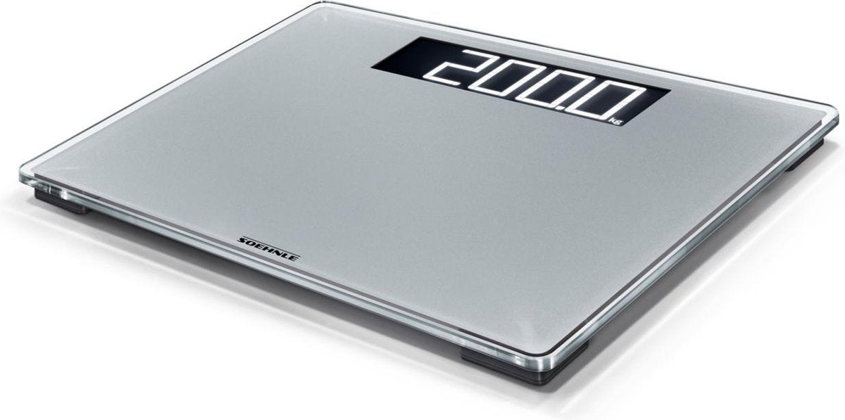 Soehnle - Digitale personenweegschaal  - Glas - tot 200 KG - Zilver