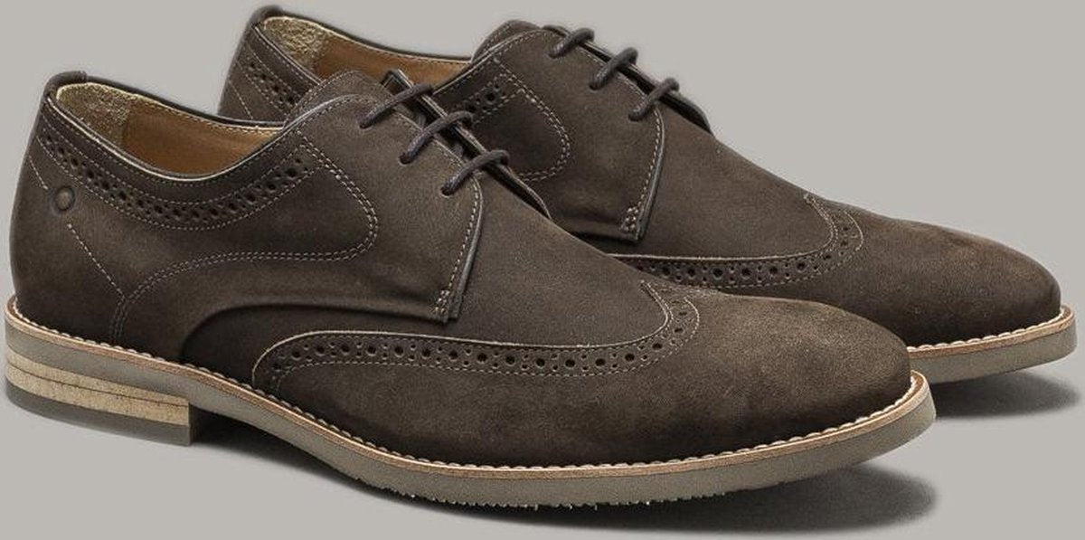 Democrata - ROY Veterschoen Donkerbruin Wingtip
