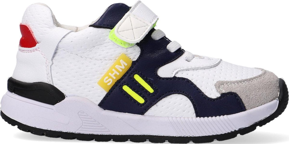 Shoesme St21s015 Lage sneakers - Leren Sneaker - Jongens - Wit - Maat 24