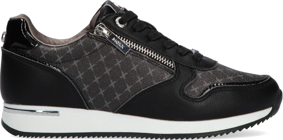 Mexx Djana Lage sneakers - Dames - Zwart - Maat 39