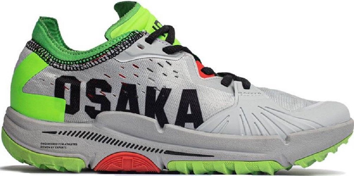 Osaka Heren Hockey/Padel Schoenen Ido Mk1 – Grijs en Groen - Maat 43