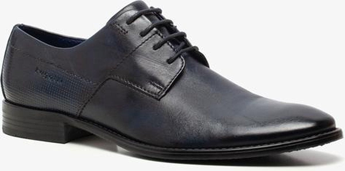 Bugatti leren heren veterschoenen - Blauw - Maat 45
