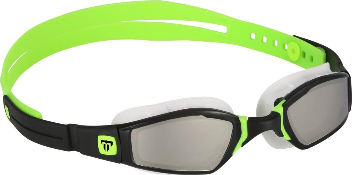 Phelps Ninja - Zwembril - Volwassenen - Mirrored Lens - Zwart/Lime