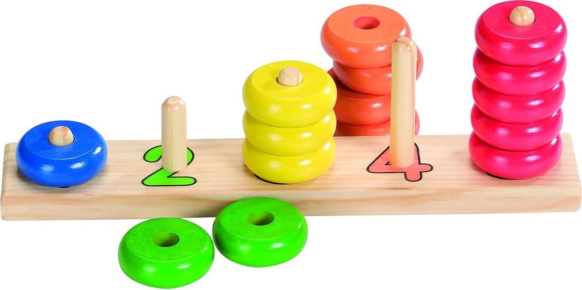 Vormenpuzzel leren tellen