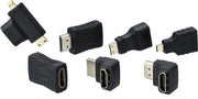 WiseGoods - HDMI Splitters Adapters Set - HDMI Adapter Kit - Mini en Micro HDMI Converter voor HDTV - 7 Stuks