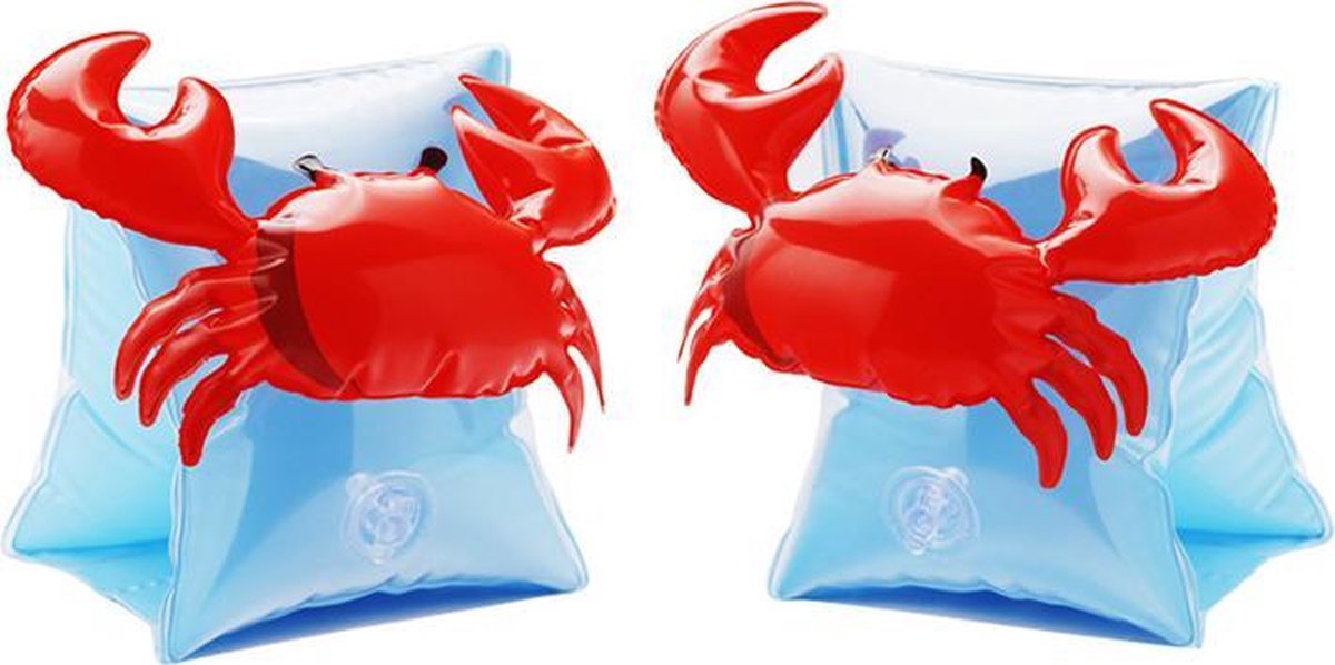 Krab zwembandjes - opblaasbaar - zwemband - zwemvleugels - zwemgordel - veilig - zwemmen - evooni - kinderen - 3-6 jaar - 15 tot 30kg - kers - aardbei - ananas - toekan - haai - unicorn - eenhoorn - krab