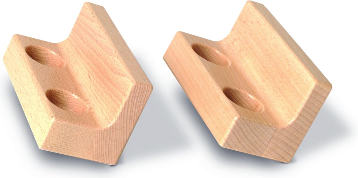 Nic Bankjes 8 Cm Blank Hout 2 Stuks