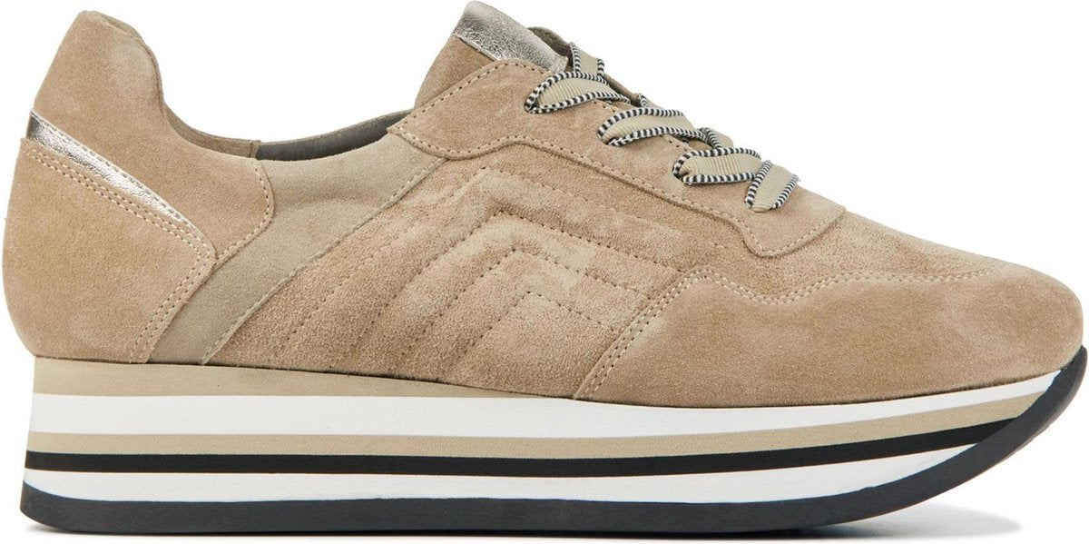 Softwaves Vrouwen  Lage sneakers / Damesschoenen 7.78.30 - Beige - Maat 36