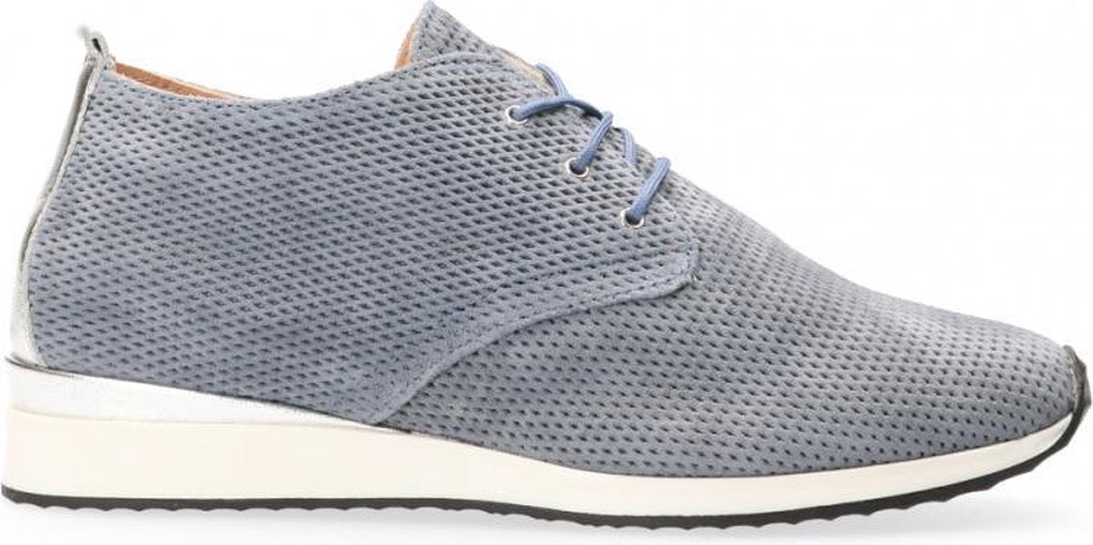 Van Dalen  - Helit Veterschoen Suede - Womens - Blue - 39