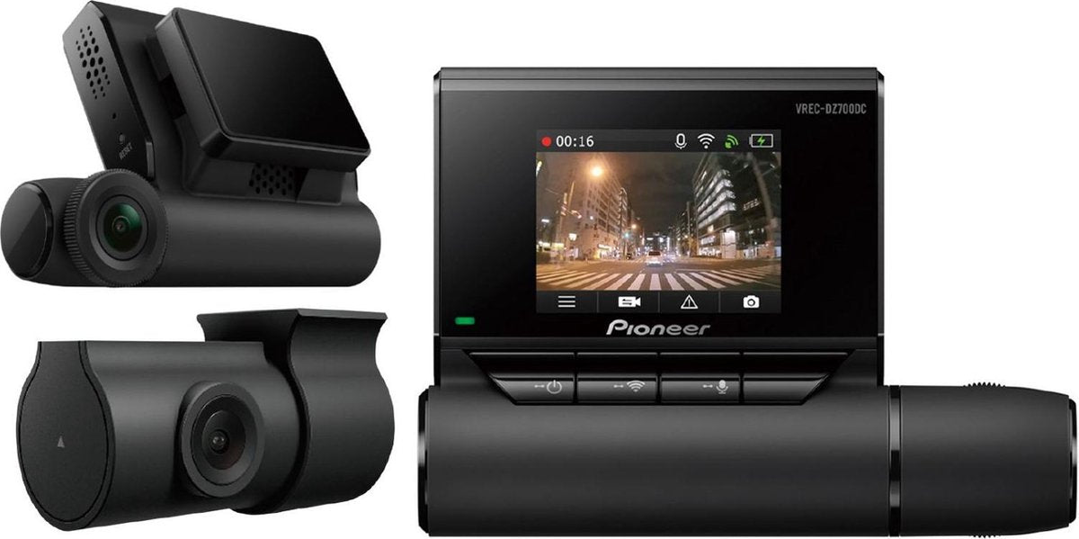 Pioneer VREC-DZ700DC dashcam | voor en achter