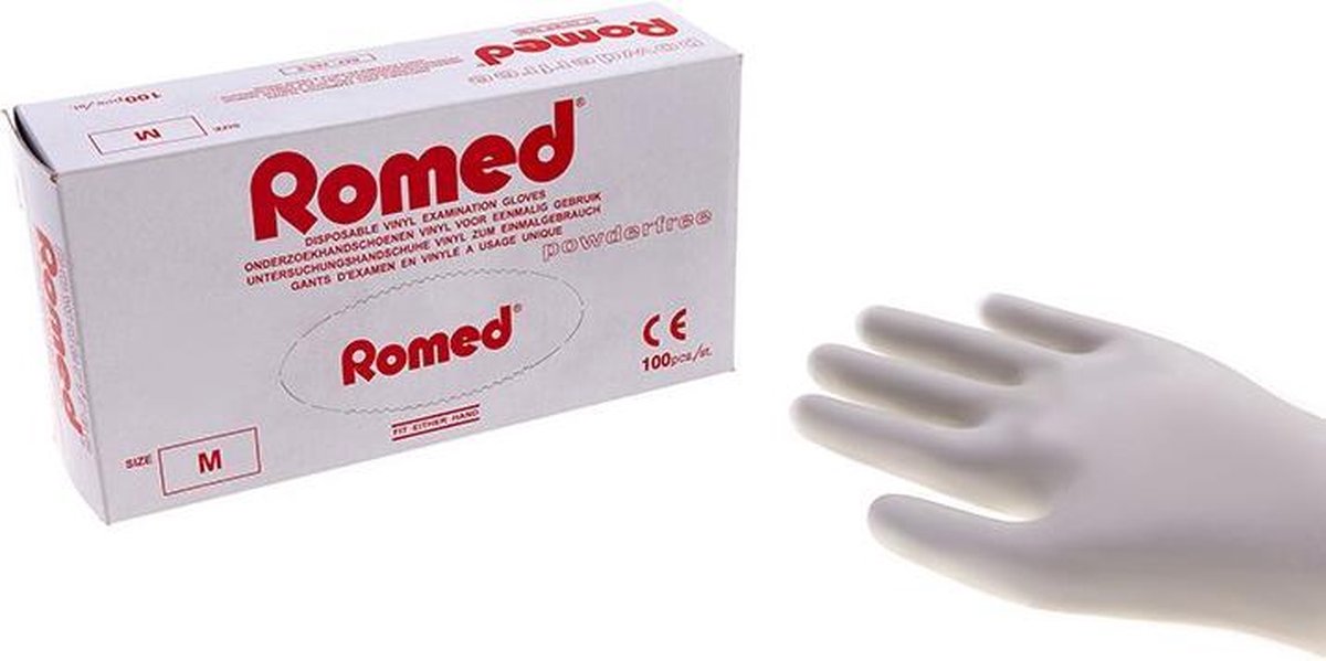 Romed vinyl handschoenen pv. x- large