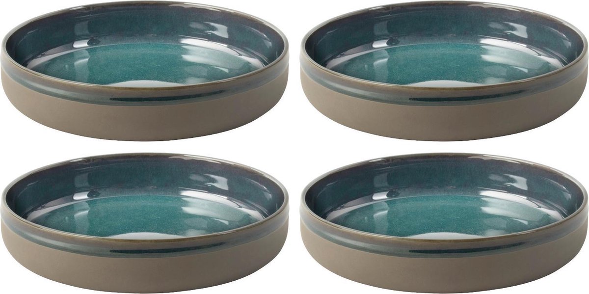 Kom Ø 19x4cm Blauw Table Tales Azur - set 4 stuks