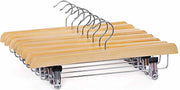 Nancy's Broekhnager set van 8 - Kledinghanger van hout - Hanger Voor Broek