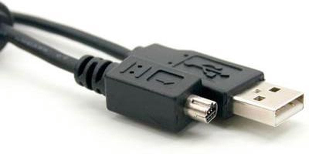 ACT USB 2.0 aansluitkabel USB A male - 8-pin USB mini B male (NIKON)