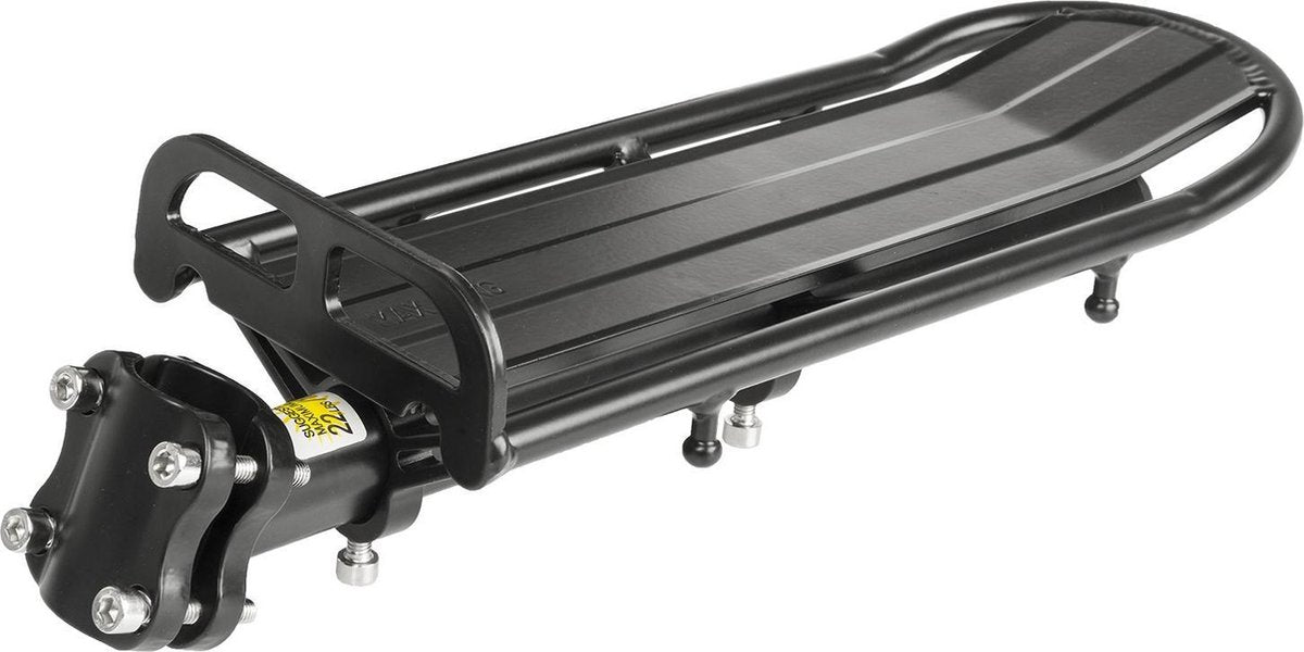 Ventura Bagagedrager Screw - On Flex Aluminium Zwart
