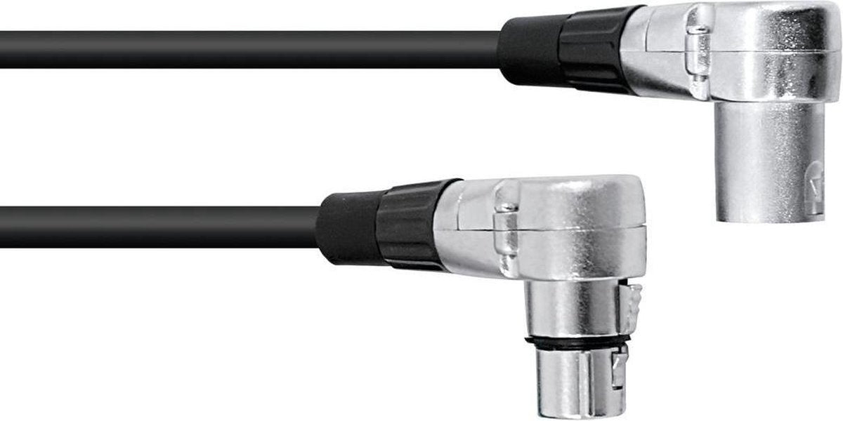 OMNITRONIC xlr kabel 3pin 3m 90° bk