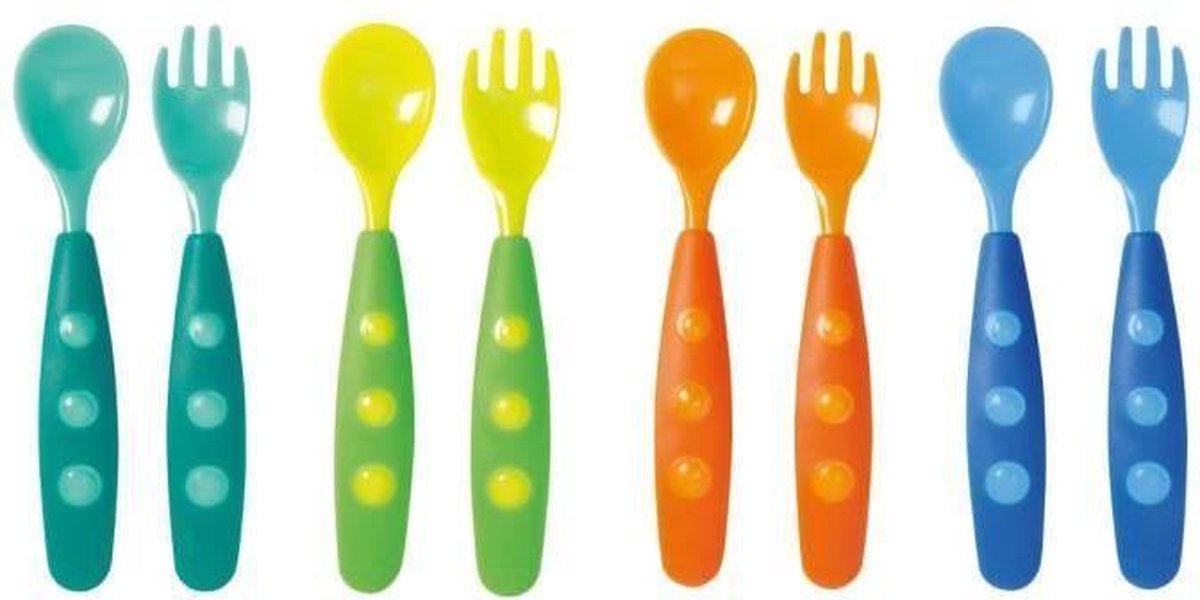 TIGEX Set van 8 kleuren bestek
