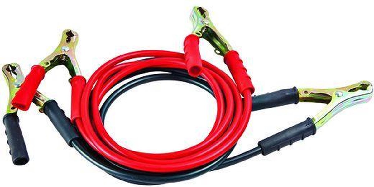 Quparts Startkabels met half geïsoleerde klemmen - 300A - 18 mm² - 2.3 m met opbergtas