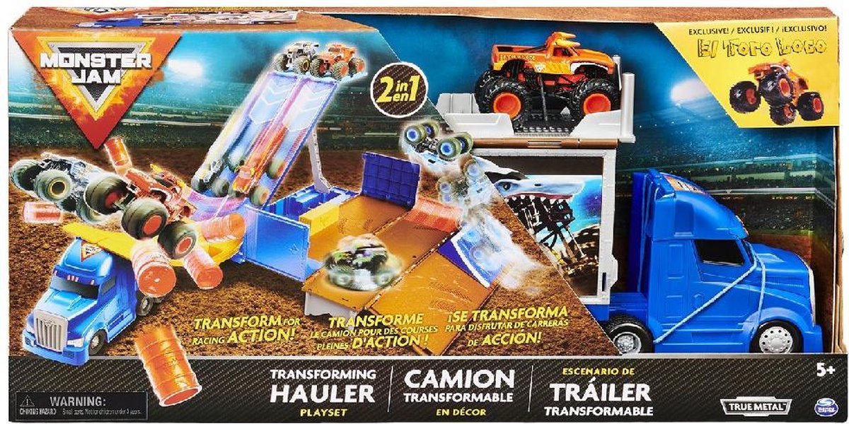 Monster Jam 1:64 Hauler Playset