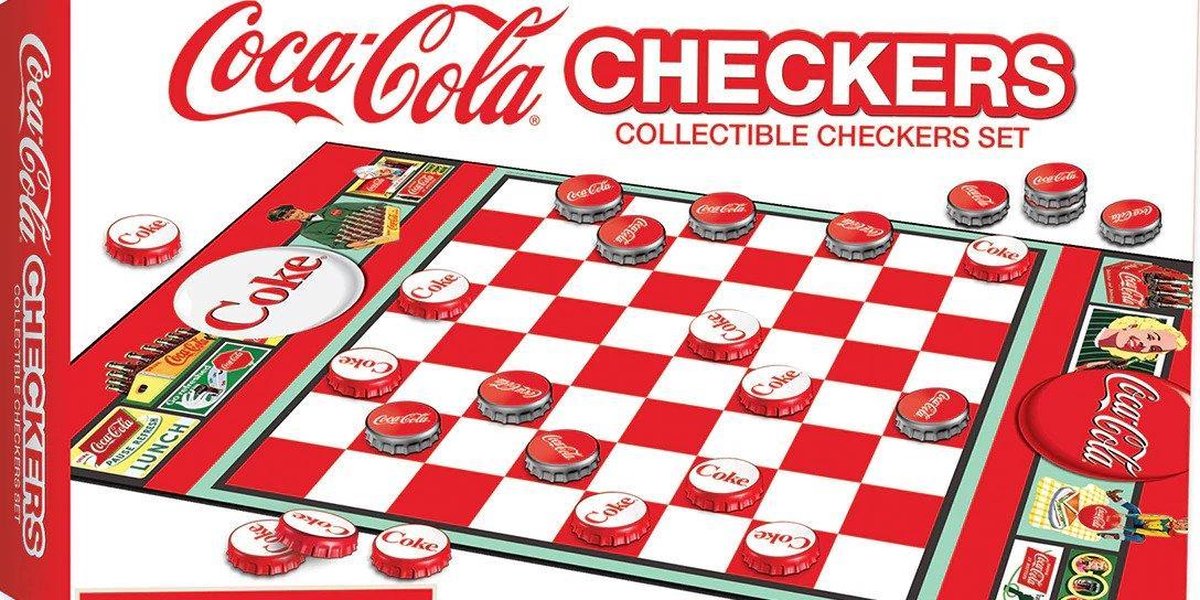 Coca-Cola Collectible checkers set - dam spel