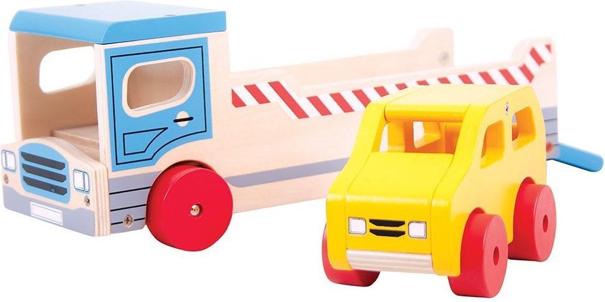 bigjigs autotransporter hout