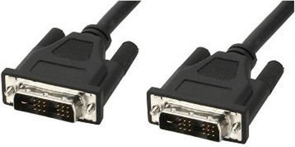 TECHly DVI Aansluitkabel 5.00 m ICOC-DVI-8050 Zwart [1x DVI-stekker 18+1-polig - 1x DVI-stekker 18+1-polig]