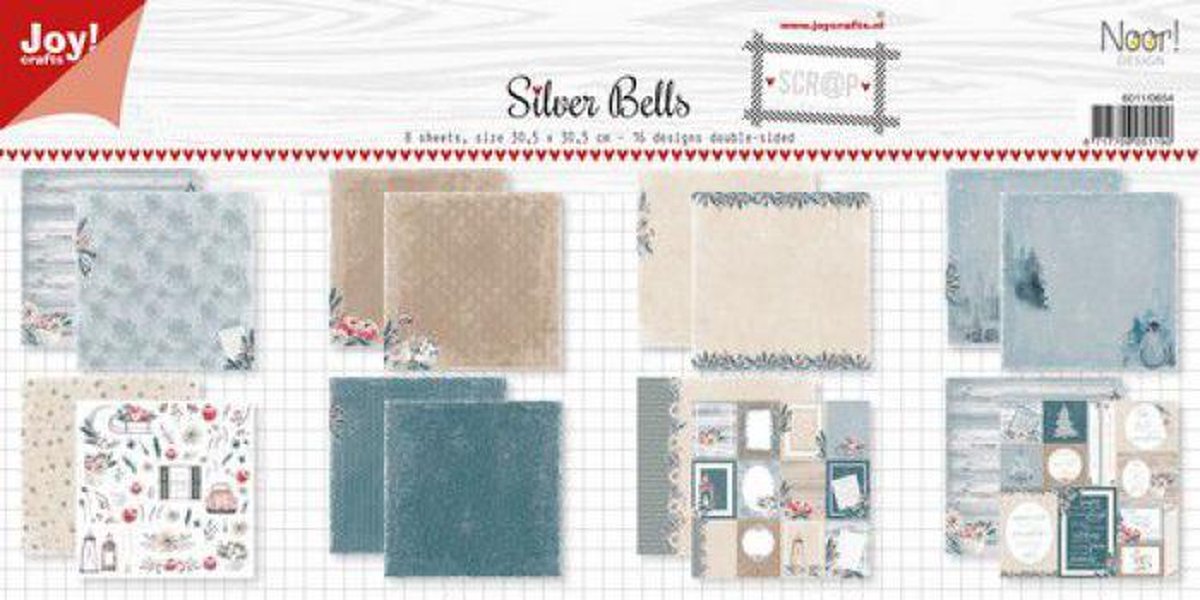 Joy! Crafts Scrap-papier - Noor - Design Silver Bells 6011/0654 30