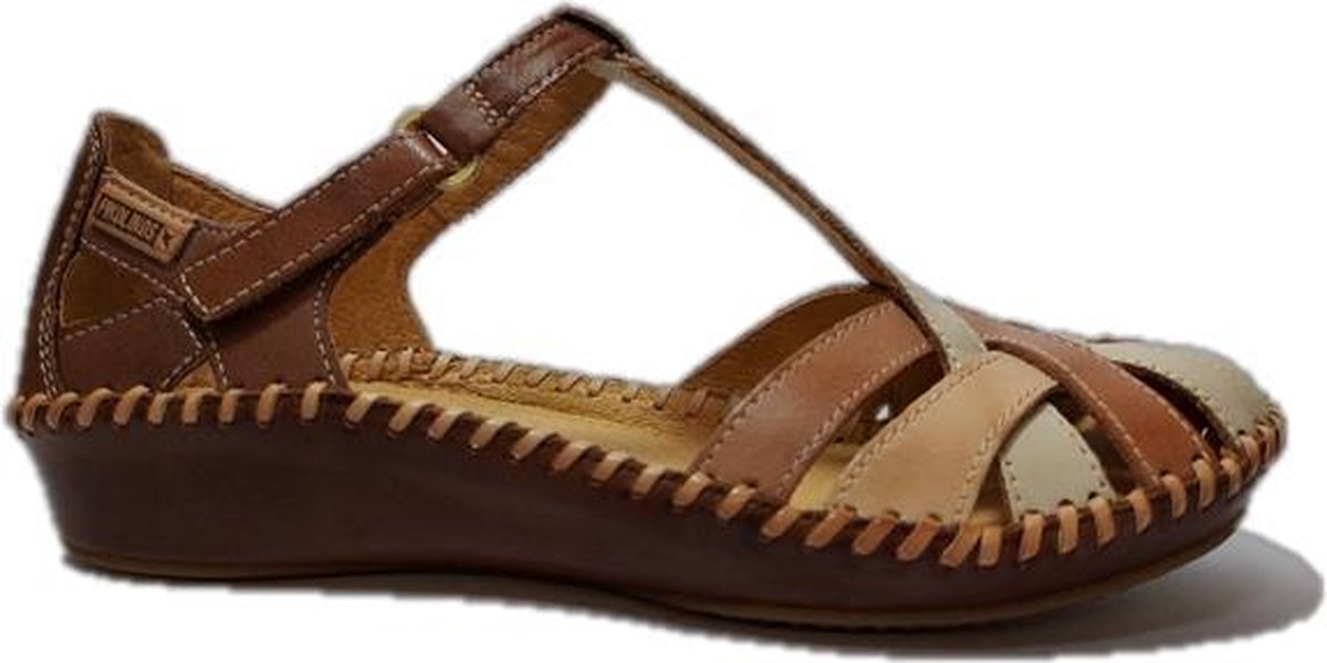 Pikolinos Bandschoenen 655 0732C7 Cognac Zalm Combi