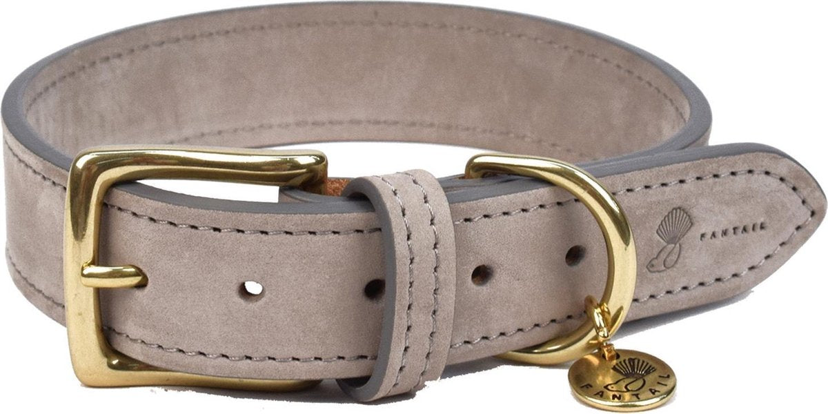 Fantail Halsband Nubu Grijs - Hondenhalsband - 40 cm