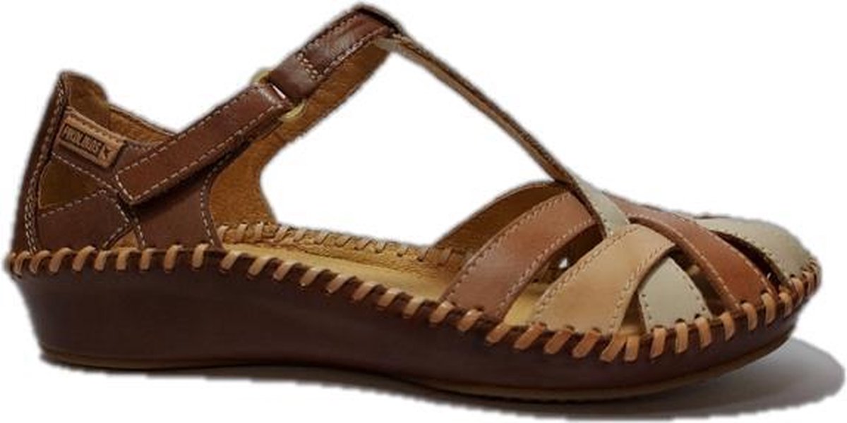 Pikolinos Bandschoenen 655 0732C7 Cognac Zalm Combi