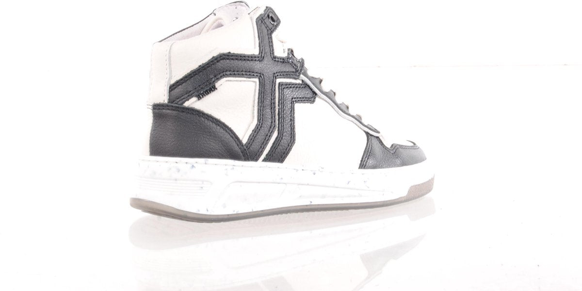 BRONX Damessneaker "OLD-COSMO HIGH TOP" - zwart/off white - maat 41