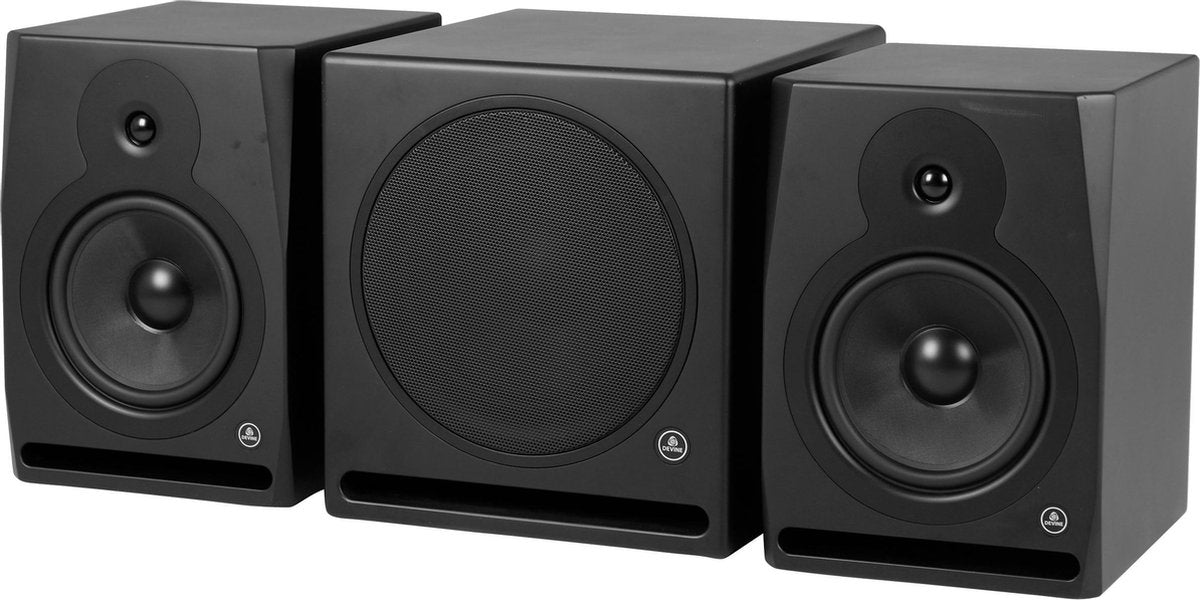 Devine RX-8A Black (2x) + Sub studiomonitoren