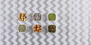 MixMamas Tafelzeil Zigzag - 120 x 300 cm - Zilver/Wit