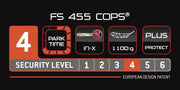 Vouwslot Trelock FS 455/85 Cops - Zwart