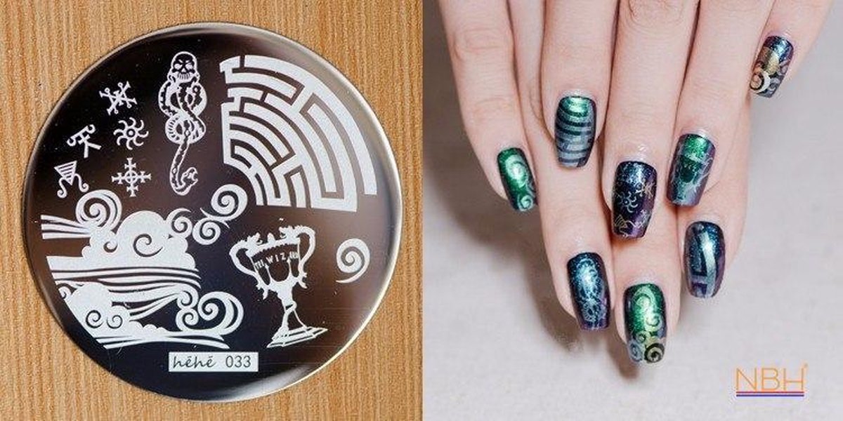Stamping Plate 033 / nagel stempel- sjabloon