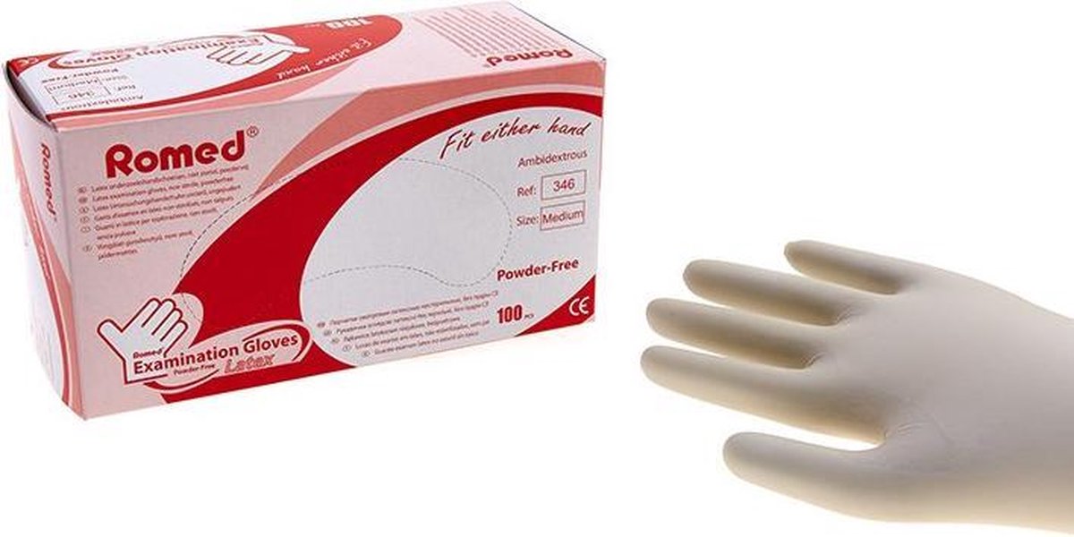 Romed latex handschoenen small