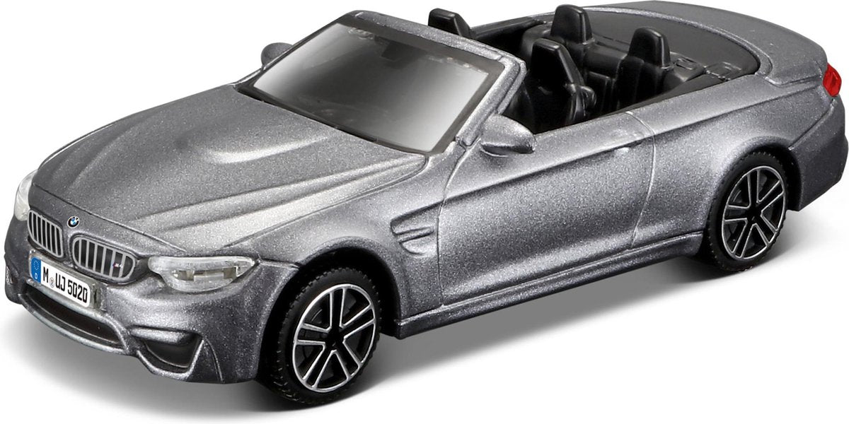 Bburago BMW M4 CABRIOLET 2014 grijs schaalmodel 1:43