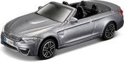 Bburago BMW M4 CABRIOLET 2014 grijs schaalmodel 1:43