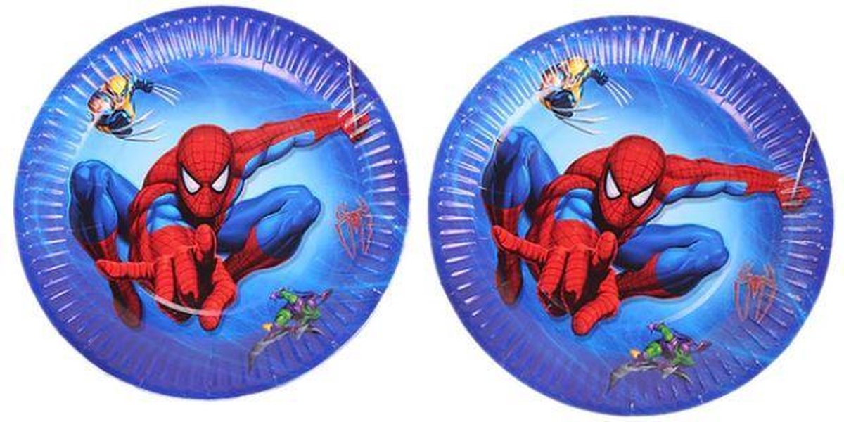 10 stuks kartonnen borden Spiderman