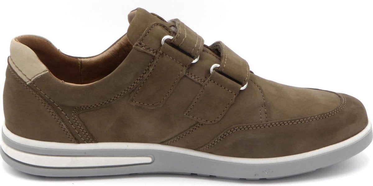 Waldläufer Heren Klittenbandschoen 623301-691-711 Taupe - Klemens wijdte K - Maat 10