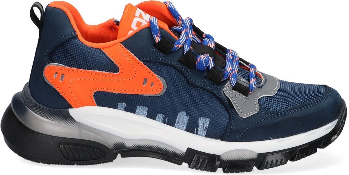 Braqeez Gio Genna Lage sneakers - Jongens - Blauw - Maat 37