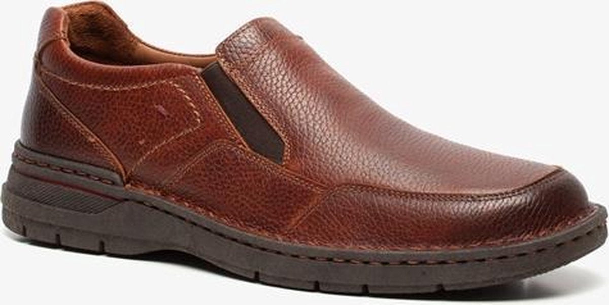 Hush Puppies leren heren instappers - Bruin - Maat 41