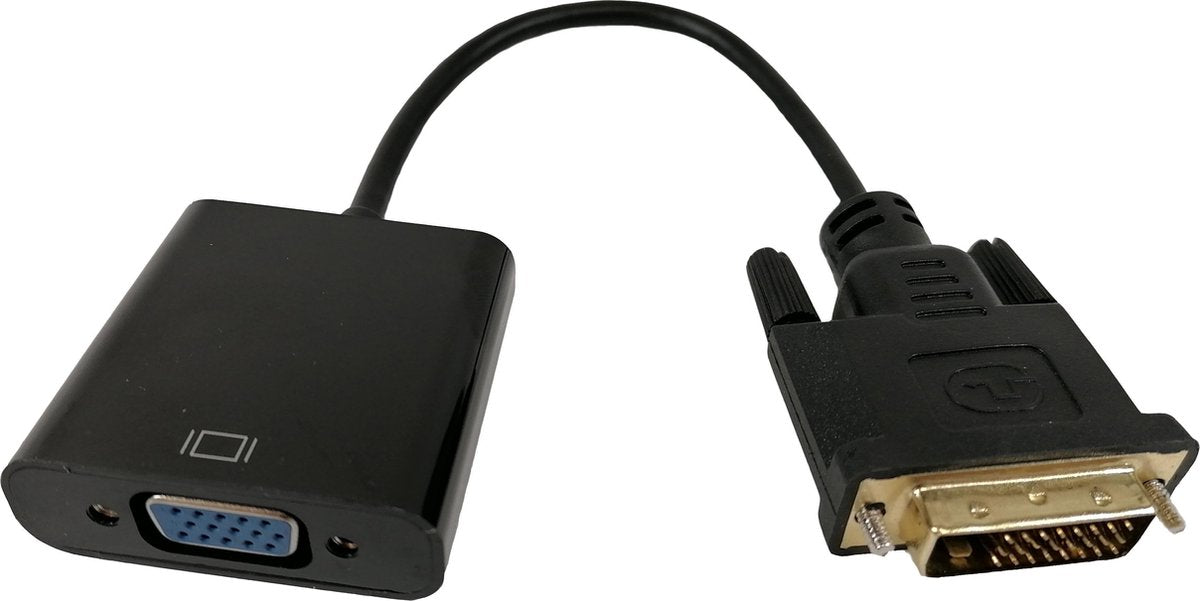 XIB DVI-D naar VGA / DVI-D to VGA adapter - Zwart