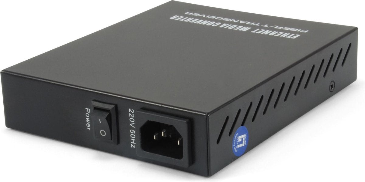 LevelOne FVM-1000 netwerk media converter 100 Mbit/s Zwart
